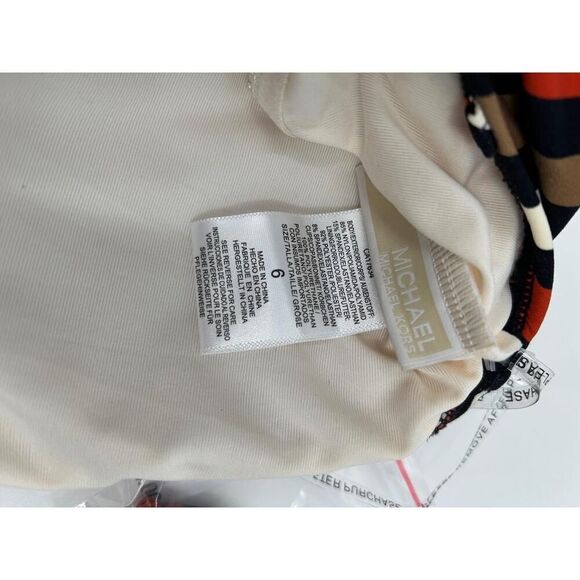 NWT MICHAEL Michael Kors PD62FY2 Zebra Cut-Out One-Shoulder Swimsuit 6 - Picture 8 of 11